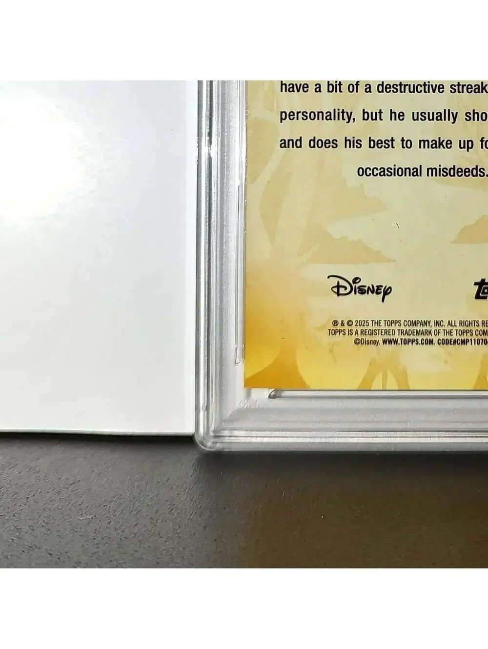Figaro 2025 Topps Disney #FF-3 Furry Friends Card Pinocchio PSA 9